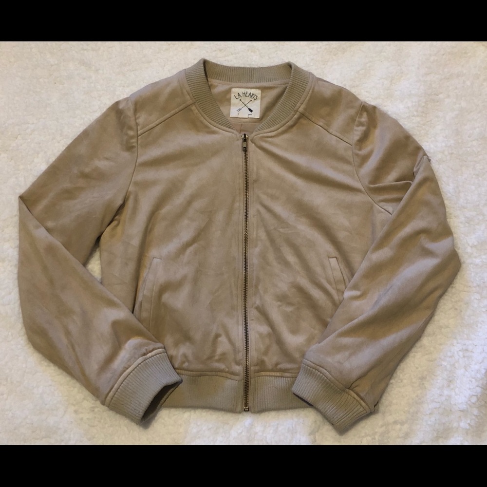 LA Hearts suede jacket/ bomber!